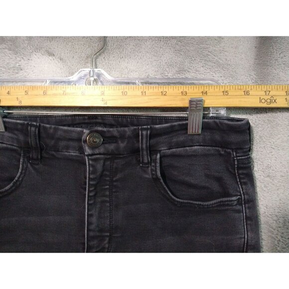 American Eagle Jeans Womens 14 Black Next Level Stretch Curvy Hi Rise Jegging - Picture 3 of 10